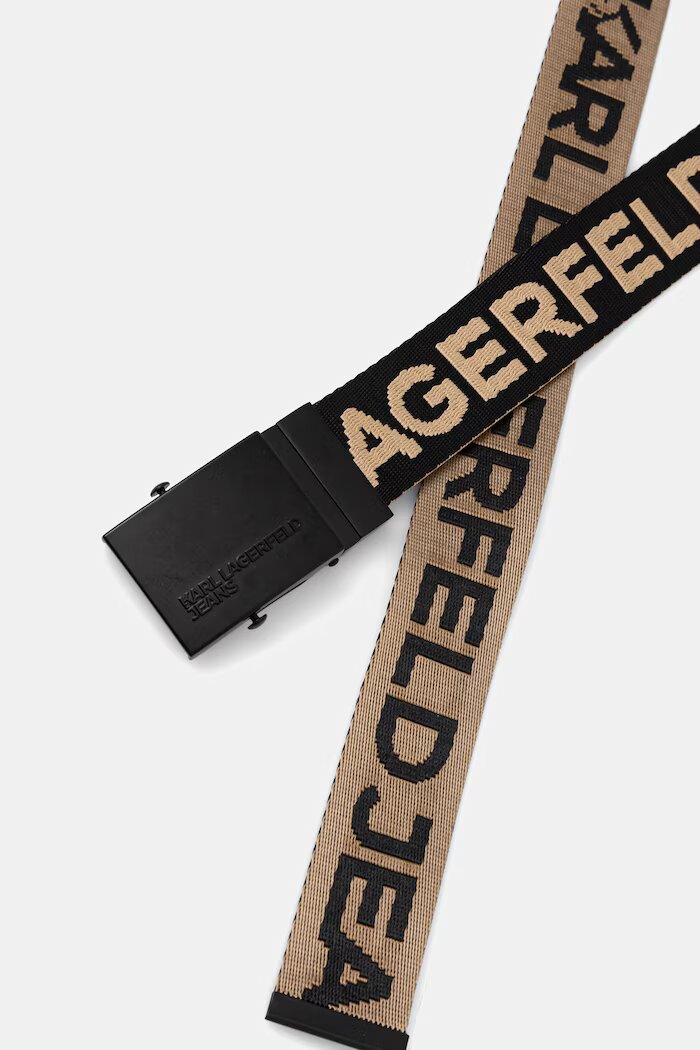 KARL LAGERFELD JEANS двустранен колан черен A1M33131