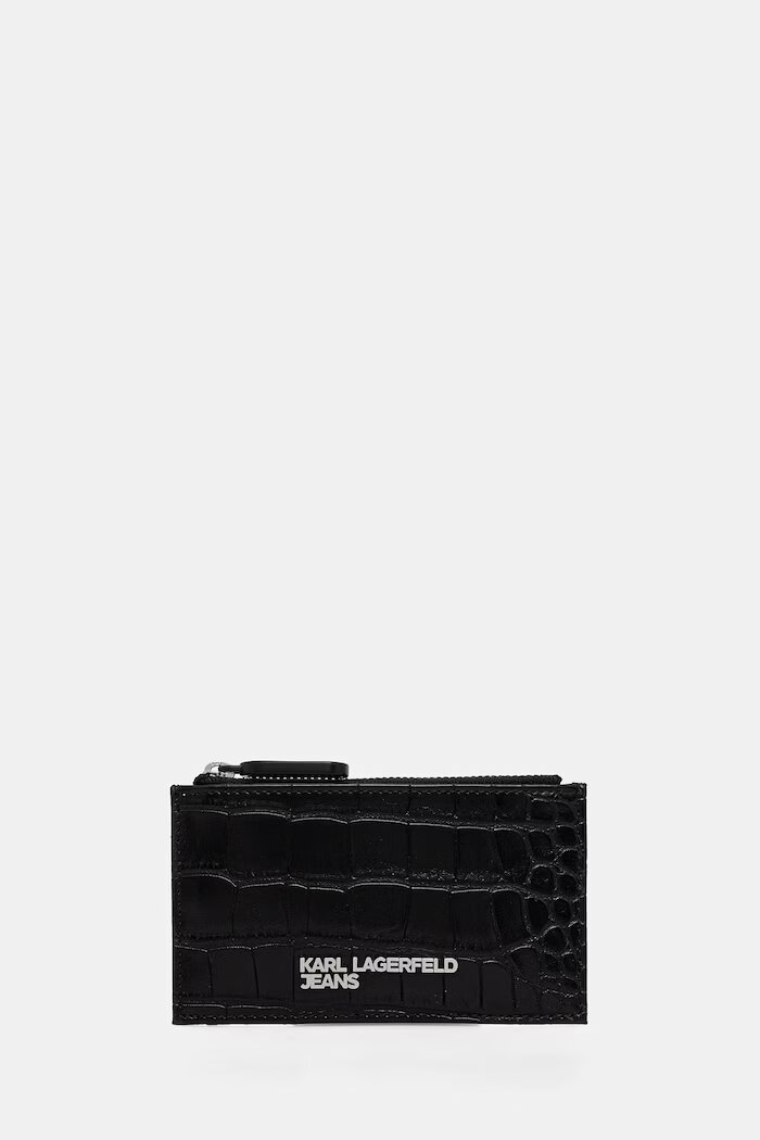 KARL LAGERFELD JEANS калъф за ключове дамски от имитация на кожа черен B3W32052