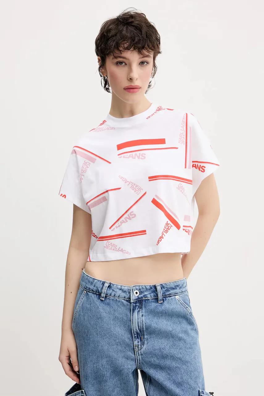 KARL LAGERFELD JEANS Памучна тениска