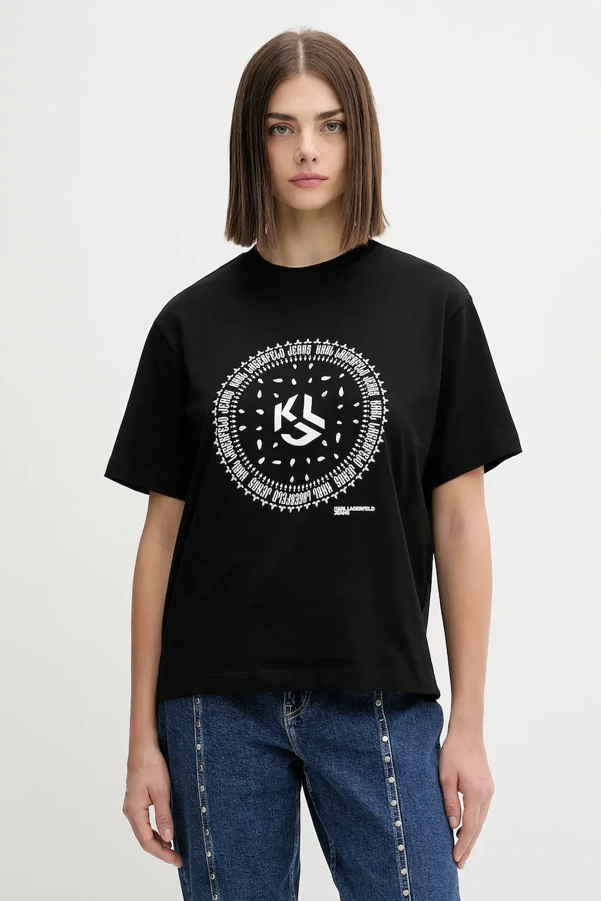 KARL LAGERFELD JEANS Памучна тениска