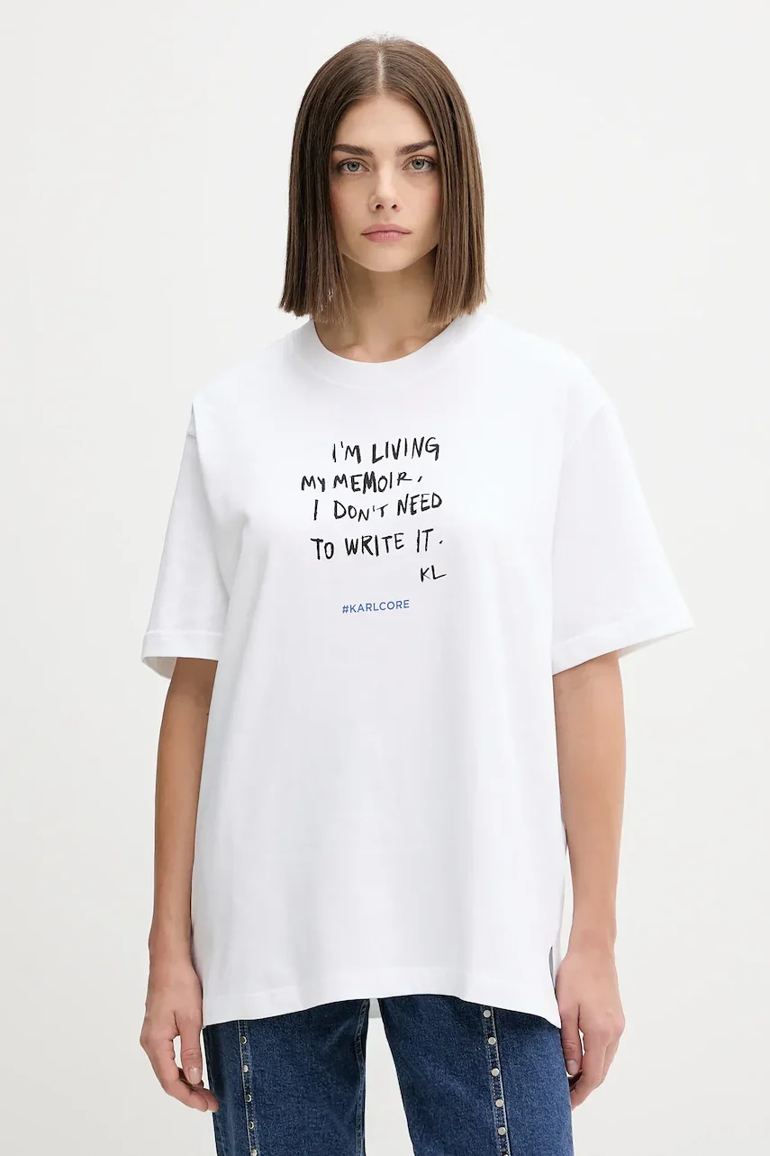 KARL LAGERFELD JEANS Памучна тениска