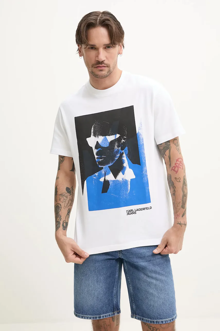 KARL LAGERFELD JEANS Памучна тениска