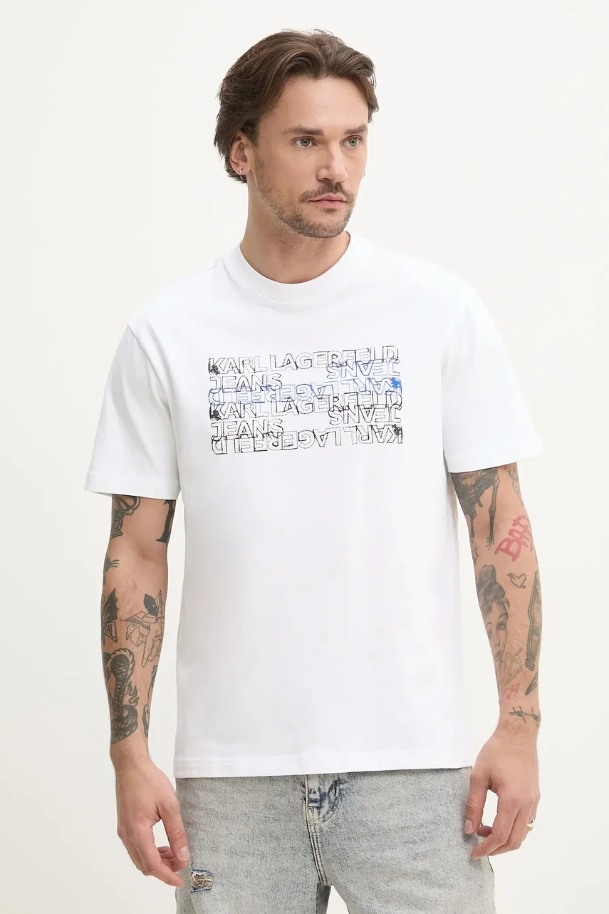 KARL LAGERFELD JEANS Памучна тениска
