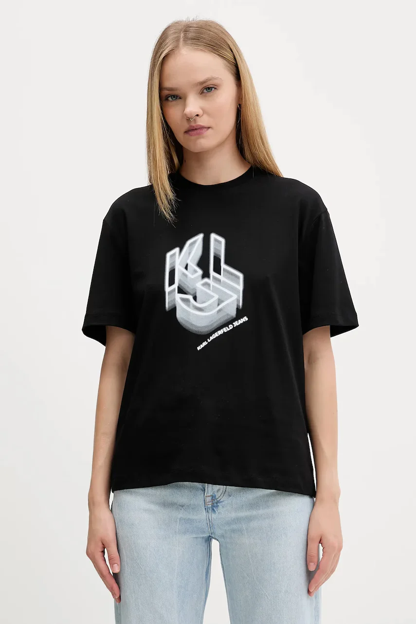 KARL LAGERFELD JEANS Памучна тениска