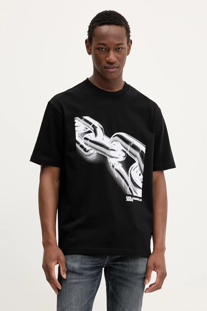 KARL LAGERFELD JEANS Памучна тениска