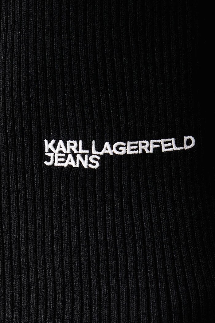 KARL LAGERFELD JEANS поло дамско с вискоза черно B4W18001