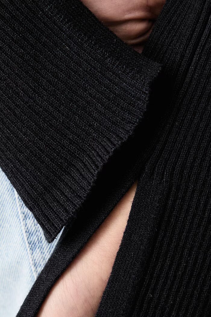 KARL LAGERFELD JEANS поло дамско с вискоза черно B4W18001
