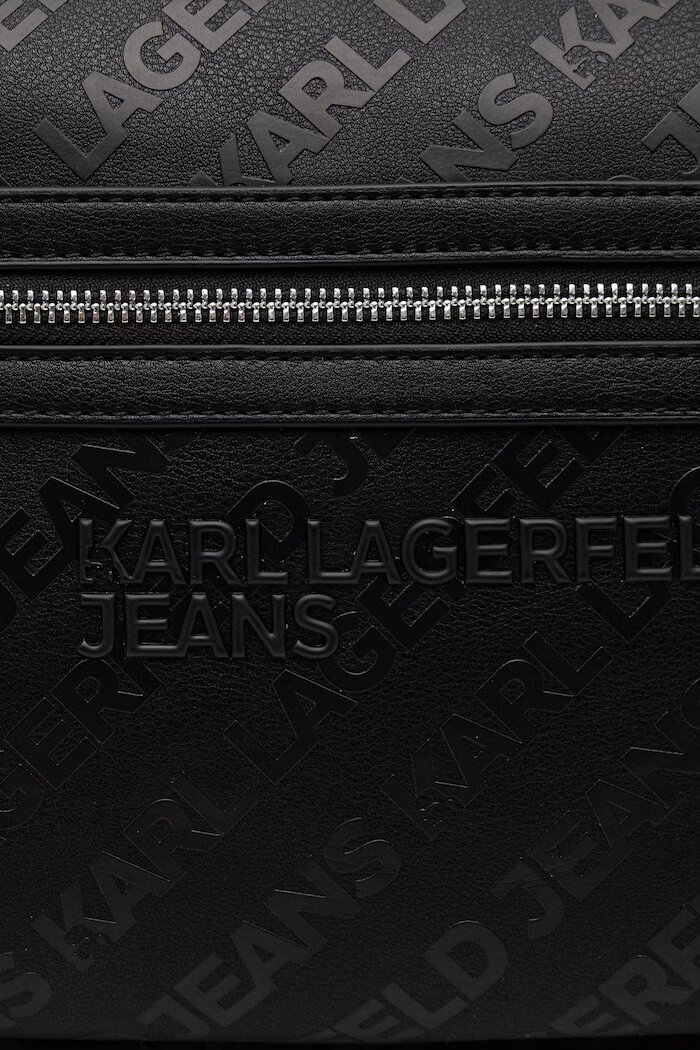 KARL LAGERFELD JEANS раница мъжка от имитация на кожа черна B3M30221