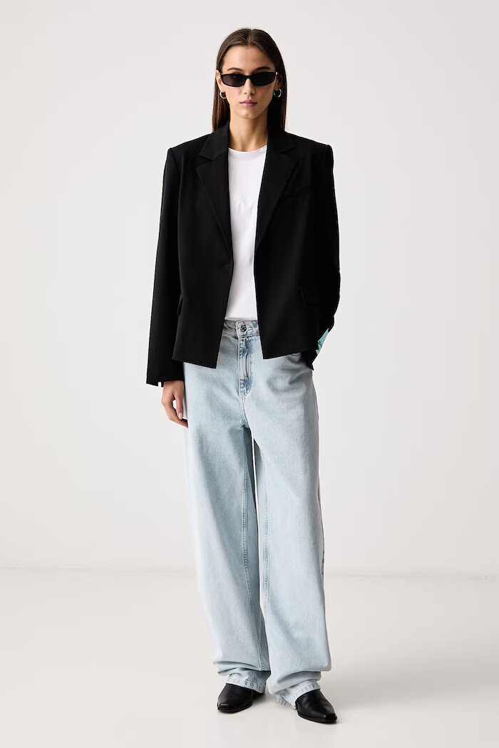 KARL LAGERFELD JEANS сако с едноредно закопчаване дамско x Pietro Terzini черно B4W14044