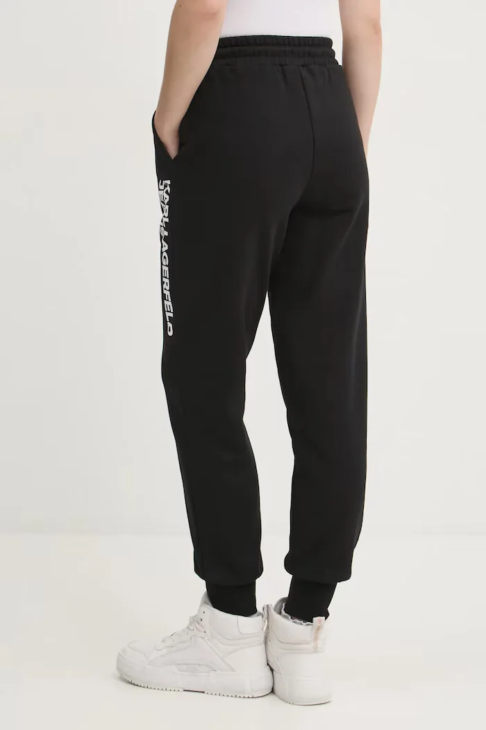 KARL LAGERFELD JEANS Спортен панталон в черно с принт A1W10058