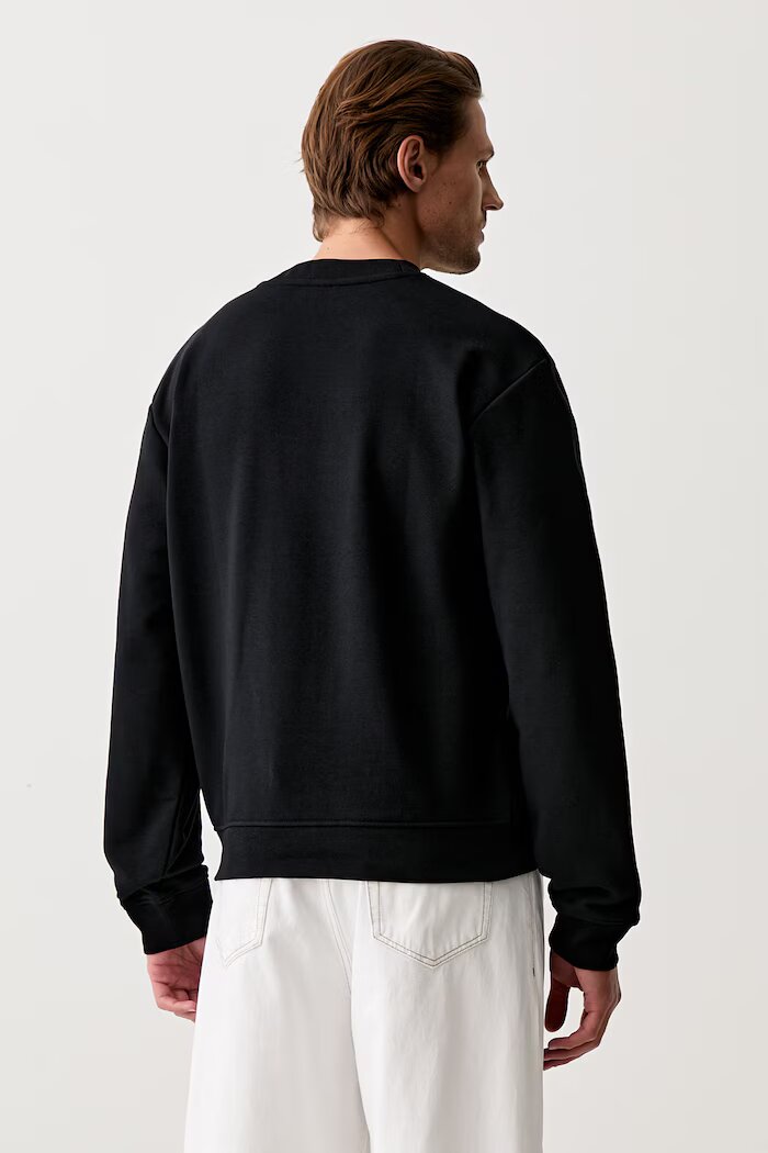 KARL LAGERFELD JEANS суичър мъжки с памук черен B3M20001