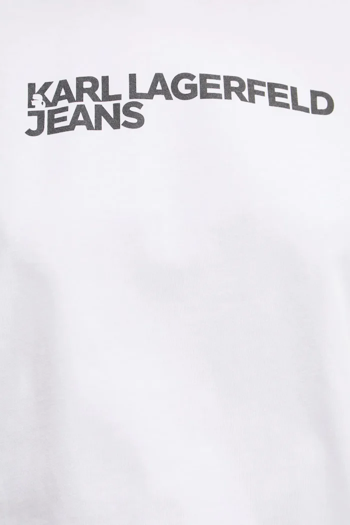KARL LAGERFELD JEANS тениска дамска от памук бяла A1W17005