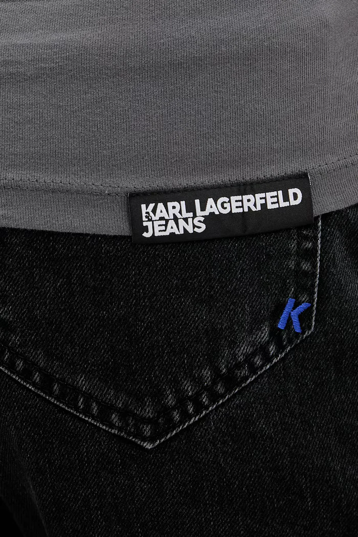 KARL LAGERFELD JEANS тениска дамска от памук сива A1W17004