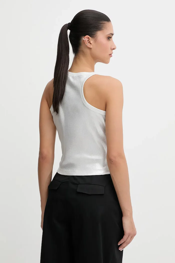 KARL LAGERFELD JEANS Топ в сребристо B1W17052