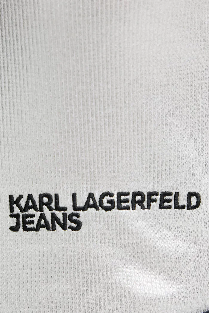 KARL LAGERFELD JEANS Топ в сребристо B1W17052