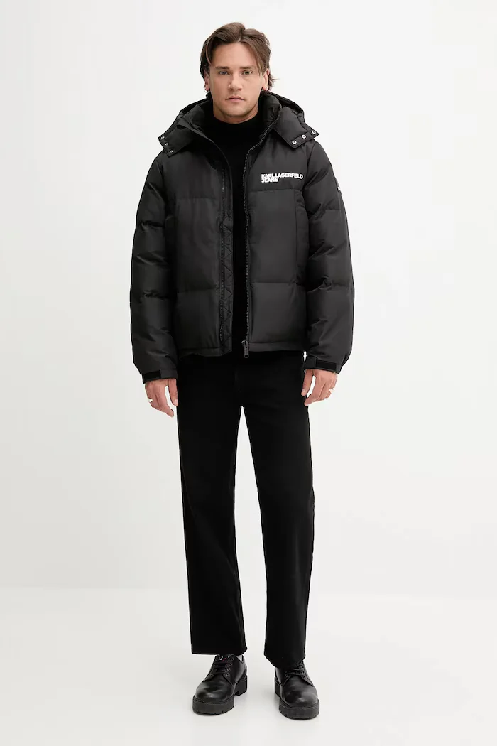 KARL LAGERFELD JEANS Яке в черно зимен модел A3M15033