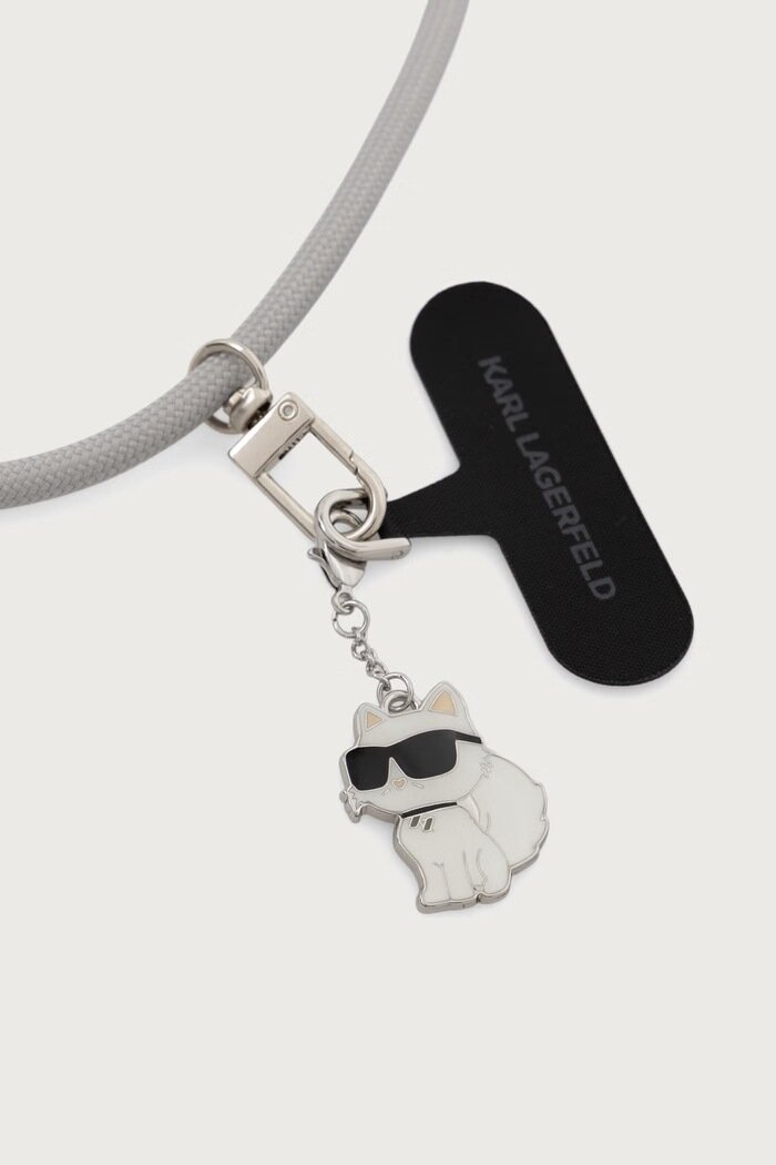 Karl Lagerfeld каишка за телефон сива KLCCUCNMSCKIG