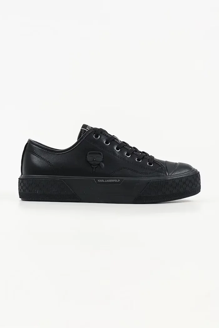 Karl Lagerfeld Kampus Max III Nft високи кецове мъжки от кожа черни високи KL50470N