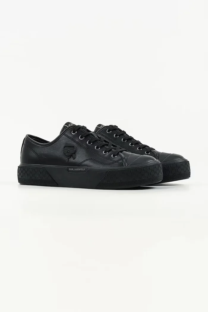 Karl Lagerfeld Kampus Max III Nft високи кецове мъжки от кожа черни високи KL50470N