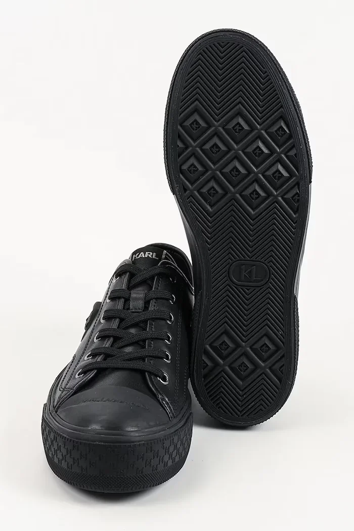 Karl Lagerfeld Kampus Max III Nft високи кецове мъжки от кожа черни високи KL50470N