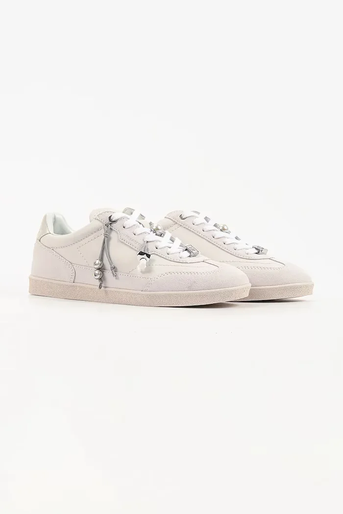 Karl Lagerfeld Kandidate маратонки дамски от кожа бежови KL63821