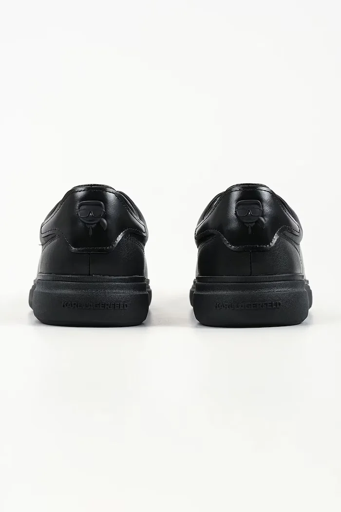 Karl Lagerfeld Kane маратонки мъжки от кожа черни KL53525