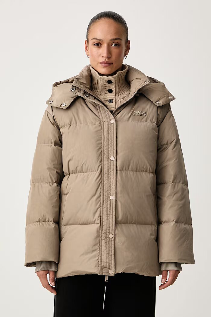 Karl Lagerfeld капитонирано яке дамско бежово B4W15060