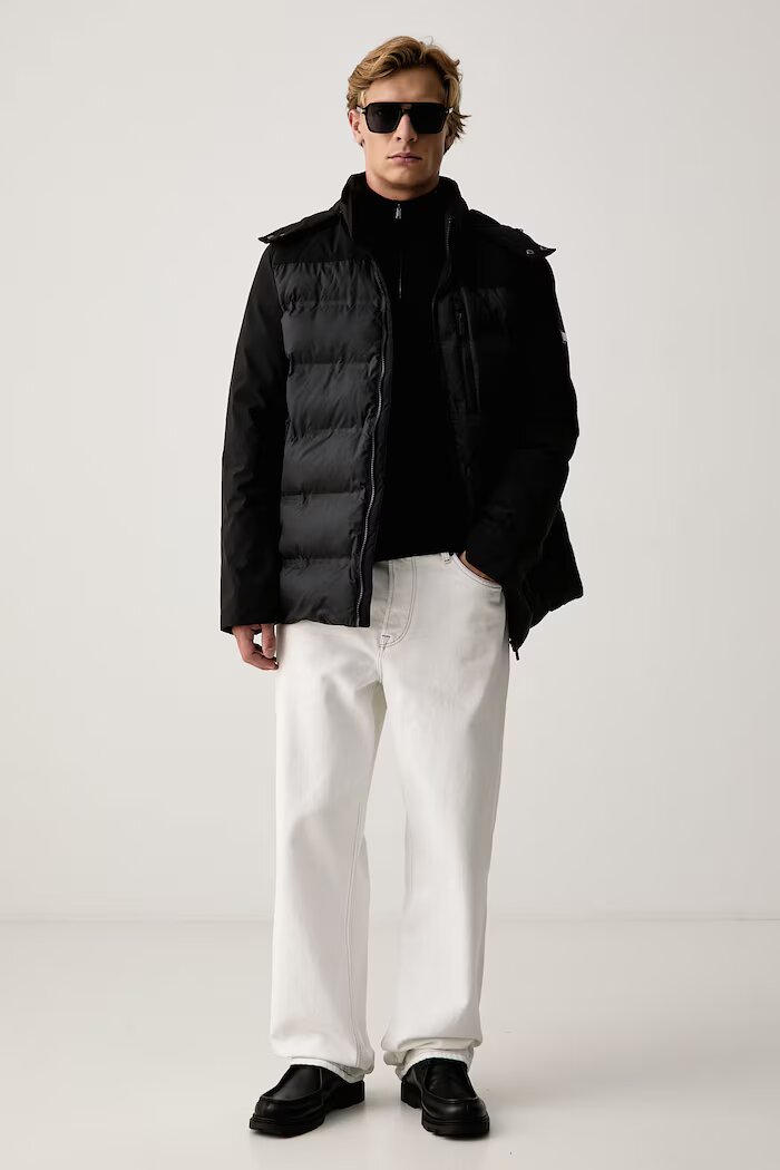 Karl Lagerfeld капитонирано яке мъжко черно 564596.505022
