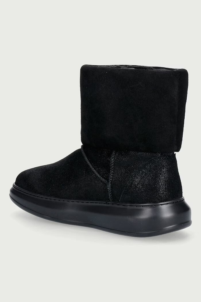 Karl Lagerfeld Kapri апрески дамски от велур черни KL44557S