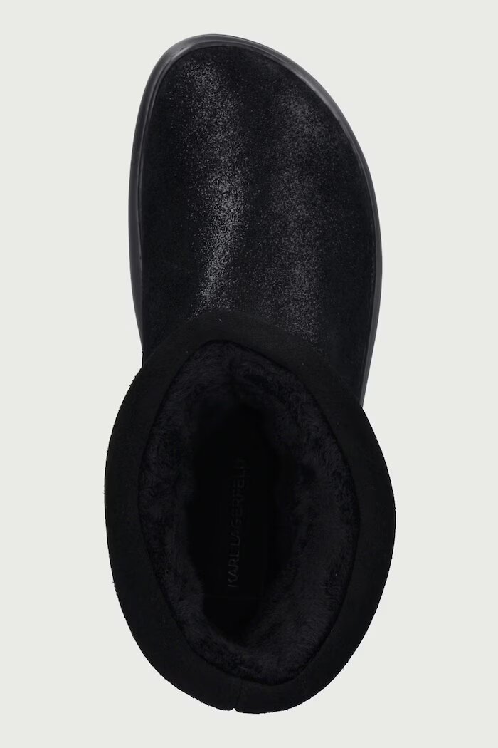 Karl Lagerfeld Kapri апрески дамски от велур черни KL44557S
