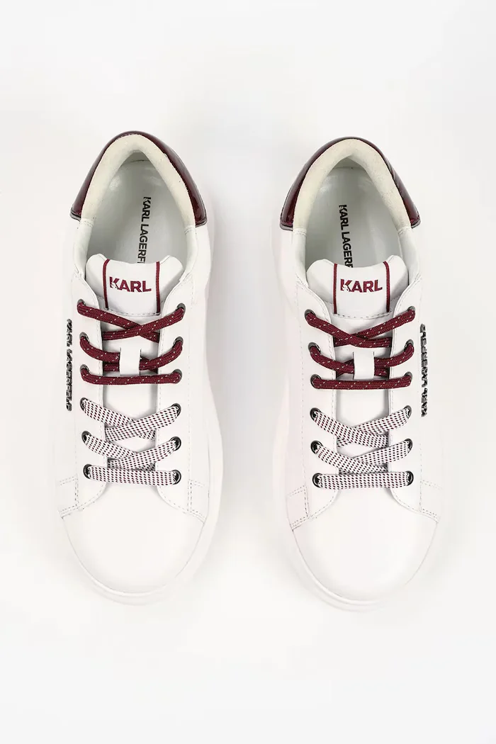 Karl Lagerfeld Kapri маратонки дамски от кожа бели KL62522N