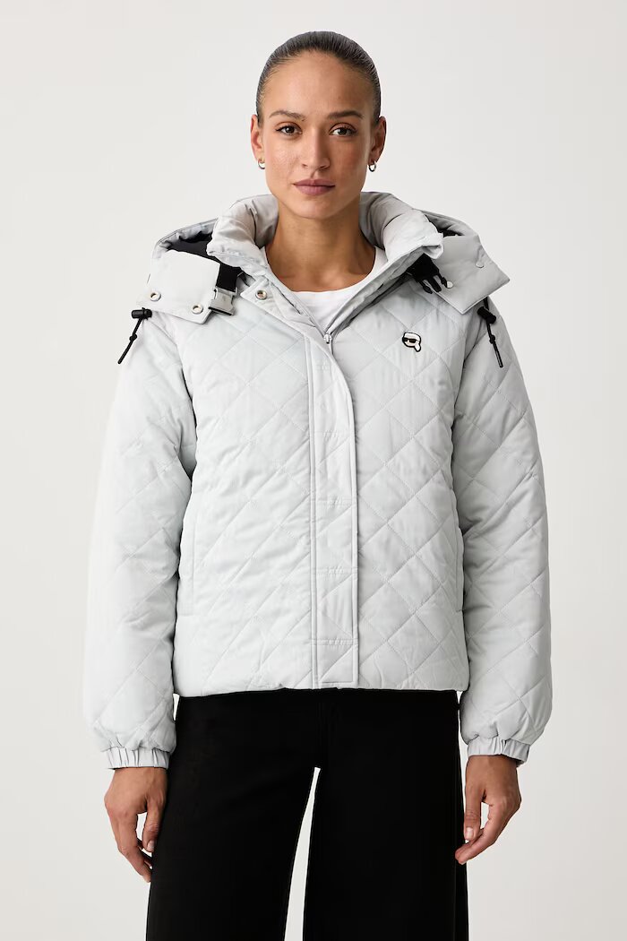Karl Lagerfeld късо яке дамско сиво B4W15014