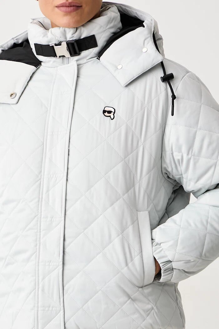 Karl Lagerfeld късо яке дамско сиво B4W15014