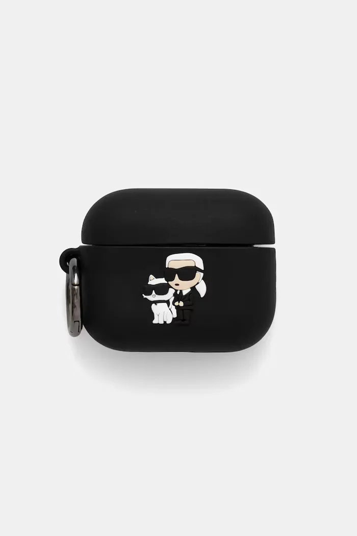 Karl Lagerfeld Кейс за слушалки AirPods Pro 3 в черно KLAP3RUNKC
