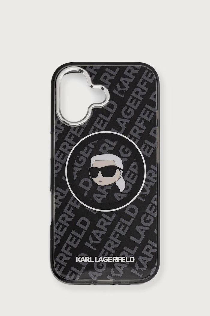 Karl Lagerfeld кейс за телефон iPhone 17 черен KLHMP17SHMKBKHOK