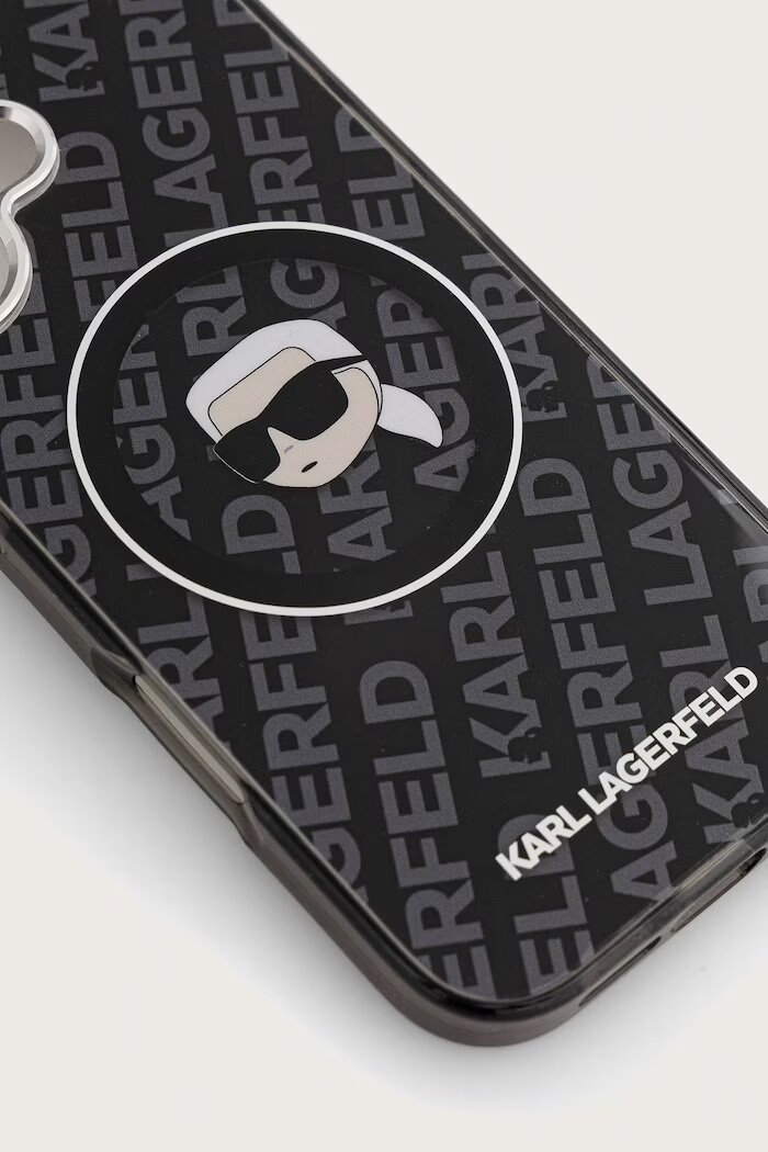Karl Lagerfeld кейс за телефон iPhone 17 черен KLHMP17SHMKBKHOK