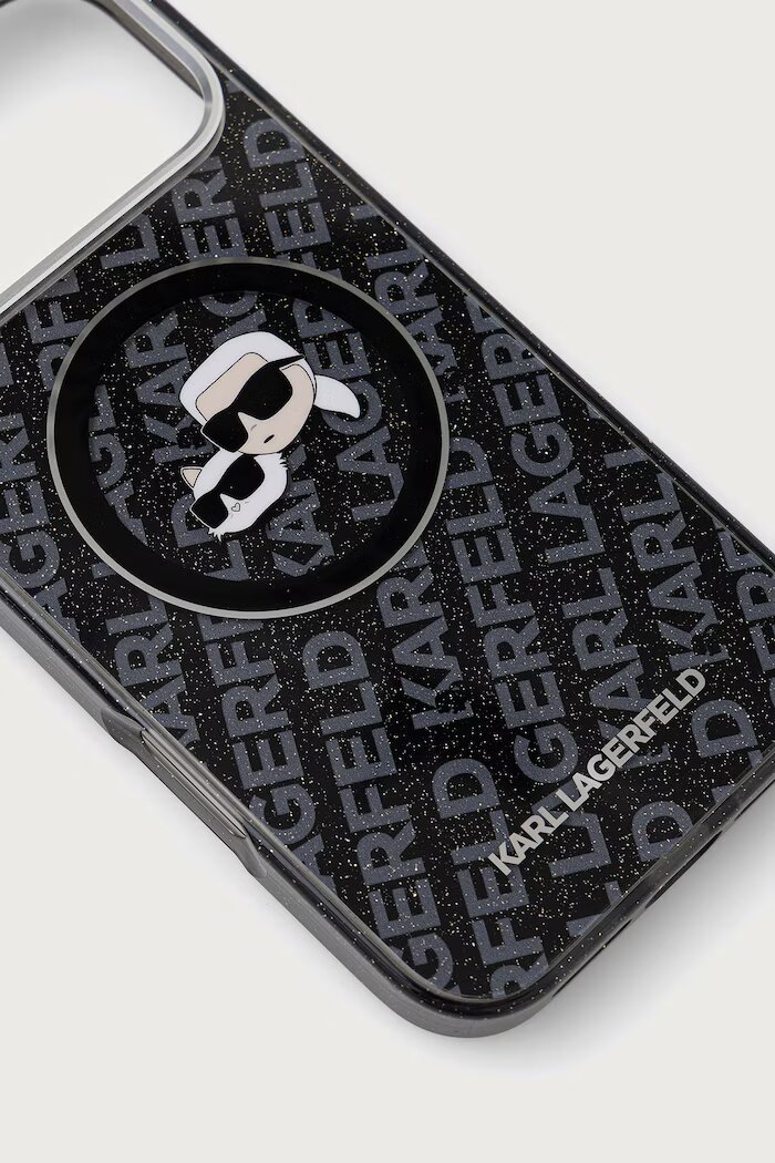 Karl Lagerfeld кейс за телефон iPhone 17 Pro Max черен KLHMP17XHMKBKCHOK