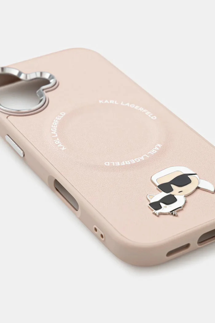Karl Lagerfeld Кейс за телефон iPhone 17 в розово KLHMP17SPSMLRKCP