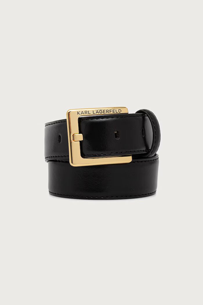 Karl Lagerfeld колан дамски от кожа черен A4W33132