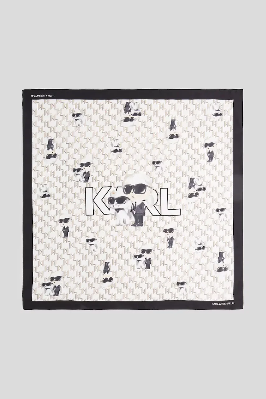 Karl Lagerfeld Копринено шалче IKON