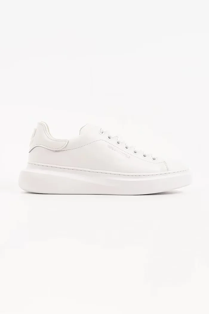 Karl Lagerfeld Kore маратонки мъжки от кожа бели KL56525
