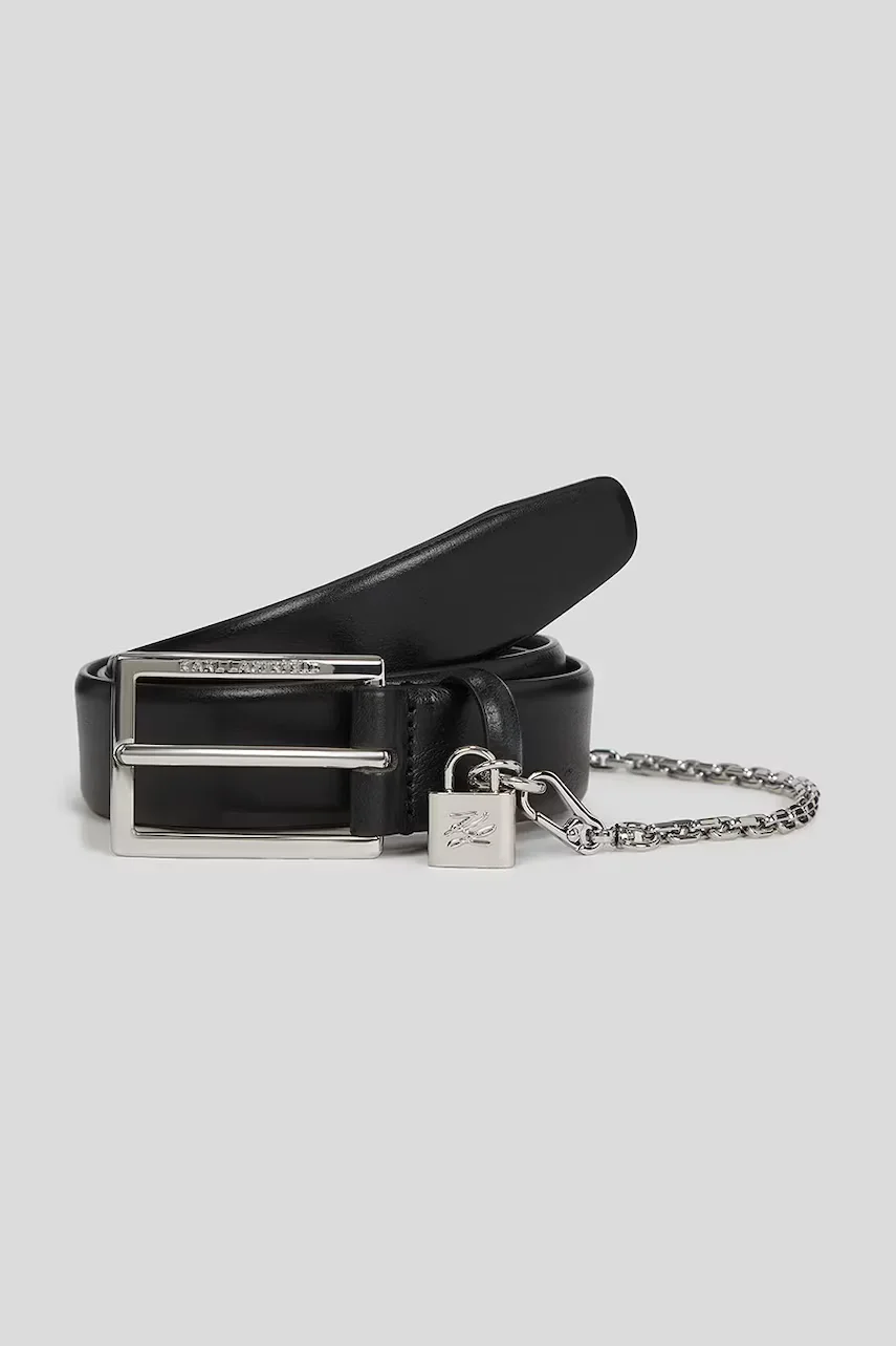 Karl Lagerfeld Кожен колан K/AUTOGRAPH