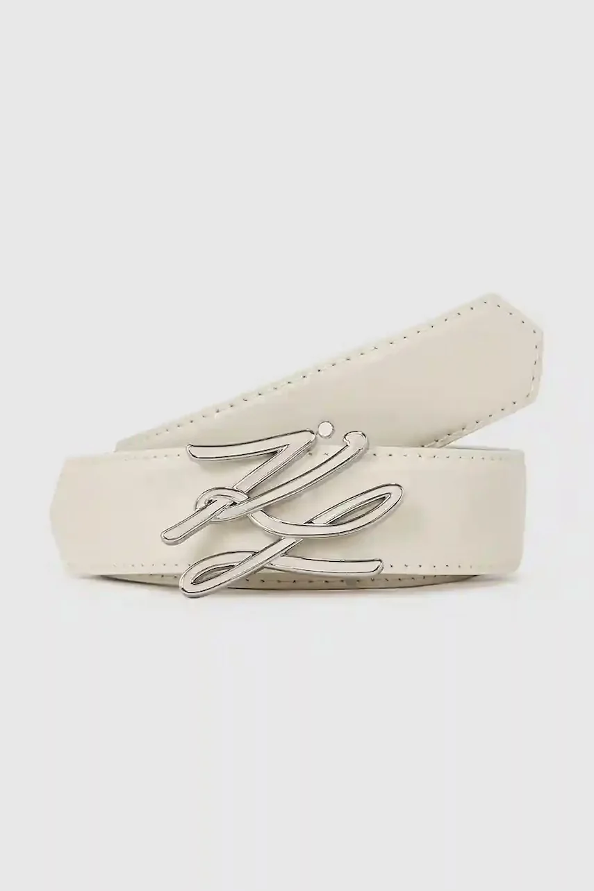 Karl Lagerfeld Кожен колан с две лица K/AUTOGRAPH