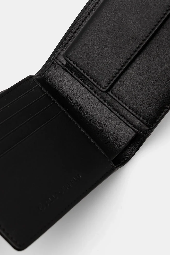 Karl Lagerfeld Кожен портфейл K/LOOM мъжки в черно A1M32015