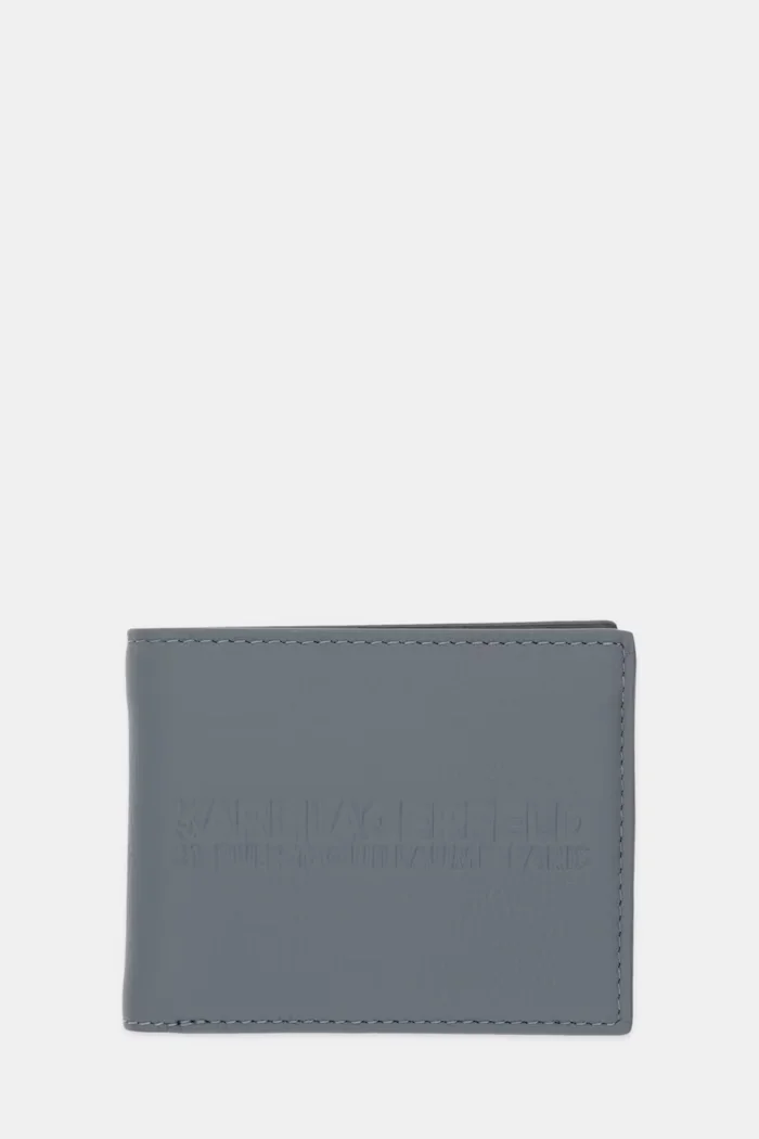 Karl Lagerfeld Кожен портфейл K/RSG мъжки в сиво A3M32050
