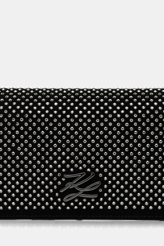 Karl Lagerfeld Кожена чанта K/AUTOGRAPH в черно B1W32071