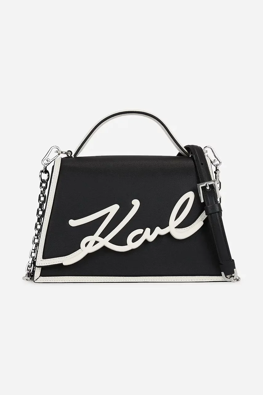 Karl Lagerfeld Кожена чанта K/SIGNATURE