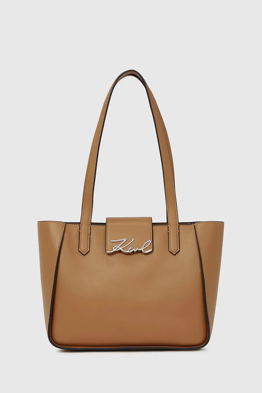 Karl Lagerfeld Кожена чанта K/SIGNATURE