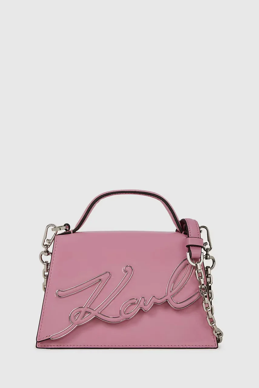 Karl Lagerfeld Кожена чанта K/SIGNATURE