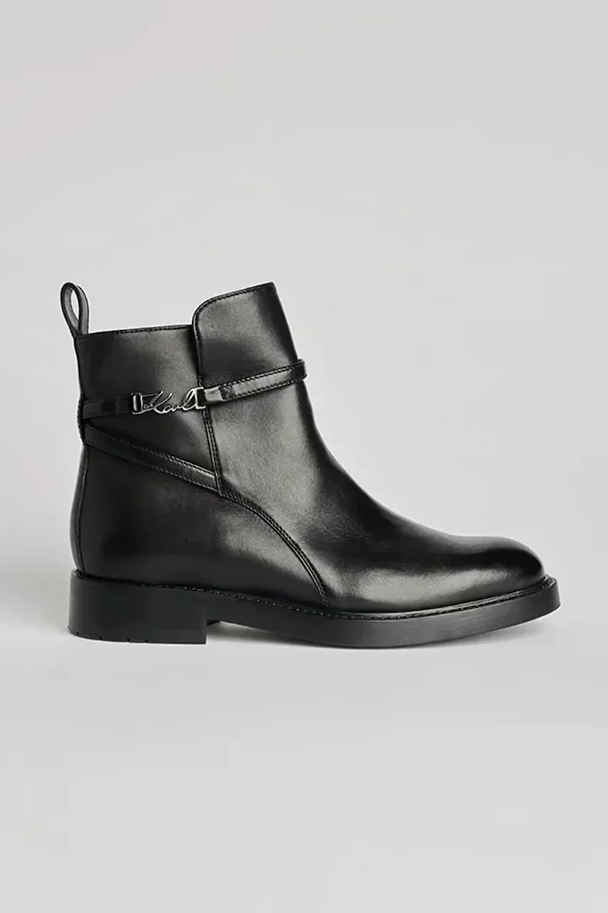 Karl Lagerfeld Кожени боти BLAKE